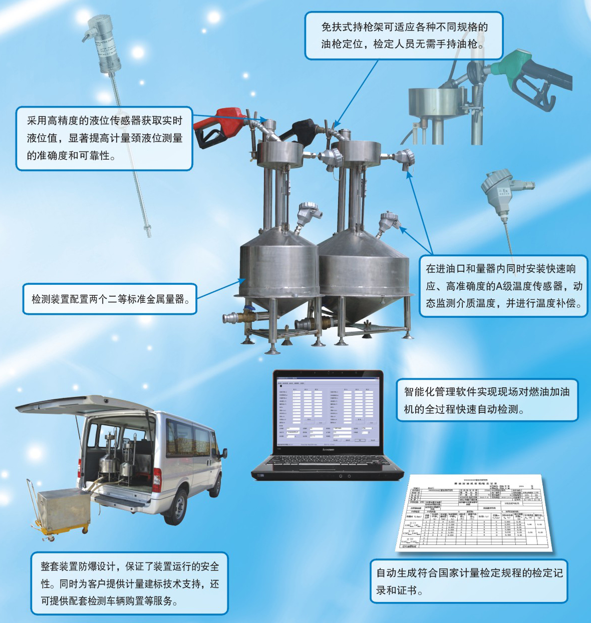 燃油加油機(jī)多點(diǎn)快速自動(dòng)檢測(cè)裝置